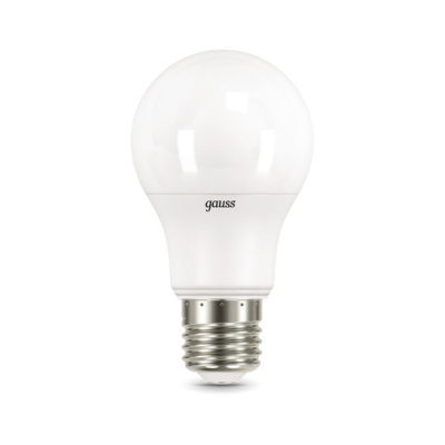 102502207 Лампа Gauss LED A60 E27 7W 710lm 4100K 1/10/40
