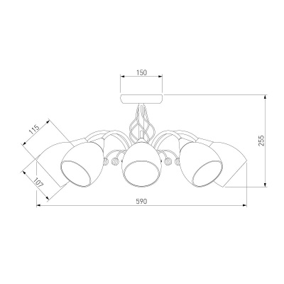 Потолочная люстра Eurosvet 30026/8 золото