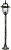Уличный светильник Arte Lamp Paris A1356PA-1BS