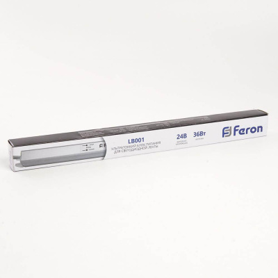 Блок питания для светодиодной ленты Feron LB001 24V 36W IP20 1,5A 48012