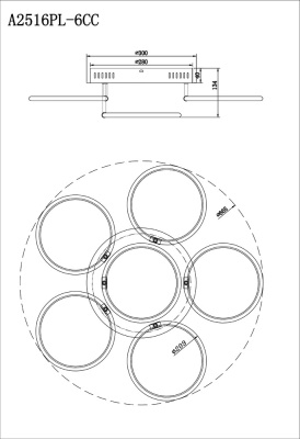 Потолочная люстра Arte Lamp PRESTO