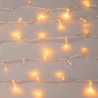 Уличная светодиодная гирлянда Ardecoled нить 230V желтый ARD-String-Classic-1000-Clear-100Led-Pulse Yellow 031642