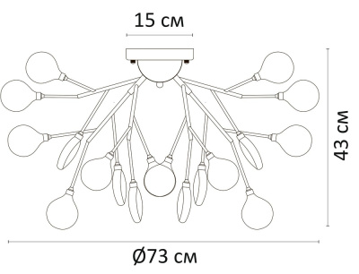Потолочная люстра Arte Lamp CANDY