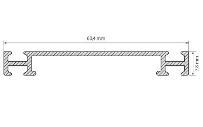 Профиль Arlight PHS-3X-Base-H7.8-2000 Anod 019870