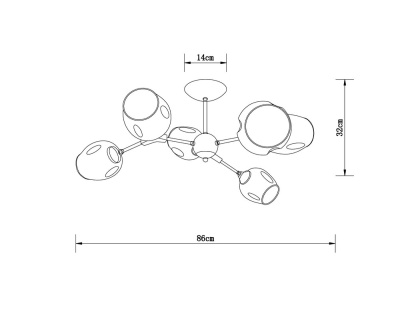 Люстра на штанге Arte Lamp SEPPIA