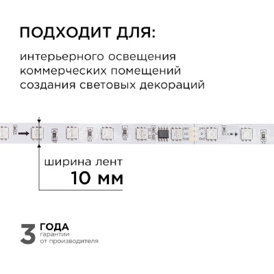 Комплект адресной светодиодной ленты Apeyron 24В, 14,4Вт/м, smd5050 10-91