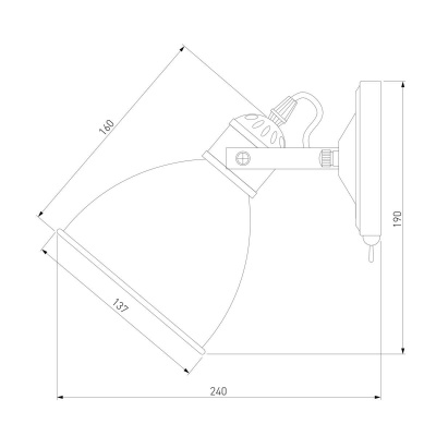 Спот Eurosvet Denley 70112/1 черный