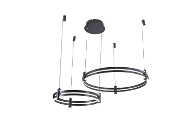 Подвесной светильник Zortes DUBLE-R ZRS.27510.02, Мощность - 125Вт, Тип лампы: LED, В -1500мм/350мм / Ш - Ø400мм+600мм