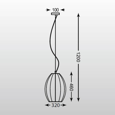Подвесной светильник Zumaline Rame OYD-10327A-SP1