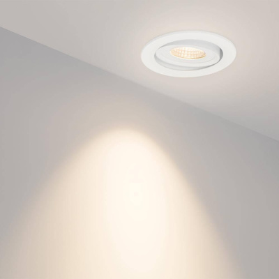 Встраиваемый светодиодный светильник Arlight LTD-95WH 9W White 45deg 015895