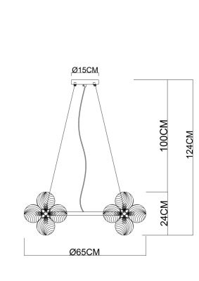 Подвесная люстра Arte Lamp ETEREO