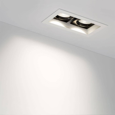 Встраиваемый светодиодный светильник Arlight CL-Kardan-S180x102-2x9W White 024131