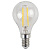 Лампа светодиодная филаментная ЭРА E14 5W 2700K прозрачная F-LED P45-5W-827-E14 Б0043437
