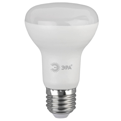 Лампа светодиодная ЭРА E27 8W 2700K матовая ECO LED R63-8W-827-E27 Б0050300