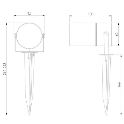 Ландшафтный светодиодный светильник Elektrostandard 35145/S a057922