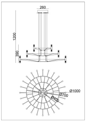 Подвесная люстра Arte lamp EMPIRE