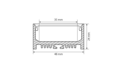 Профиль Arlight ARH-LINE-2448-2000 ANOD 018684