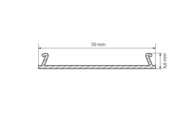Профиль Arlight-верх TOP-LINIA53-С-2000 ANOD 016990