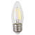 Лампа светодиодная филаментная ЭРА E27 5W 4000K прозрачная F-LED B35-5W-840-E27 Б0027934