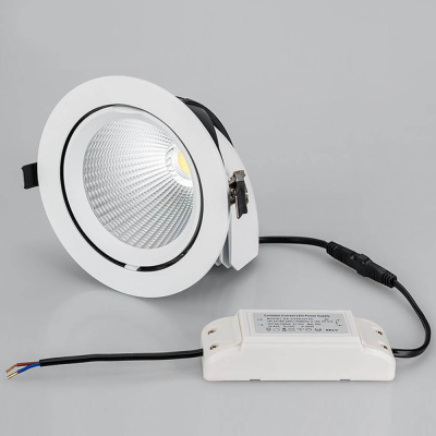 Встраиваемый светодиодный светильник Arlight LTD-150WH-Explorer-30W Warm White 38deg 024025