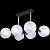 Потолочная люстра Illumico IL9559-6PSQ-79 CR BK