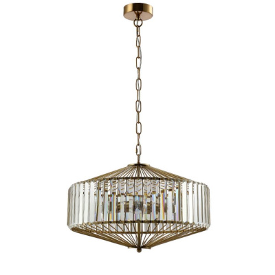 Подвесной светильник Crystal Lux Fiesta SP5 Brass/Transparente