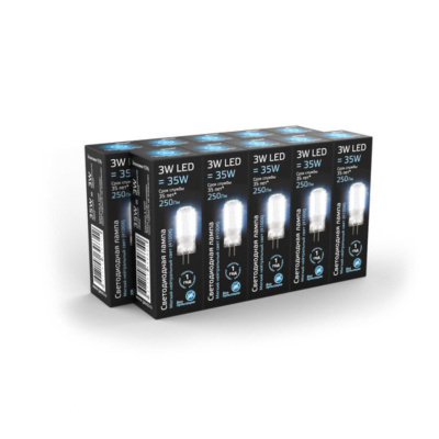 107707203 Лампа Gauss LED G4 AC150-265V 3W 240lm 4100K силикон 1/20/200