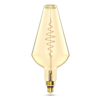 Лампа светодиодная филаментная Gauss E27 8,5W 2000K янтарная 180802105