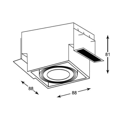 Встраиваемый светильник Zumaline Oneon dl 50-1 94361-WH