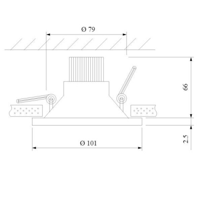 Встраиваемый светодиодный светильник Elektrostandard 15267/LED 7W 4200K белый/серебро a055723