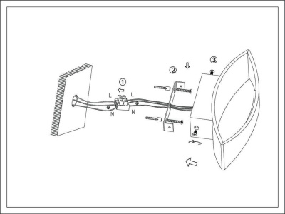 Настенный светодиодный светильник DesignLed GW Ole GW-A715-5-BL-NW 003027