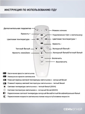 Потолочная светодиодная люстра Seven Fires Loren WD7509/3C-CR