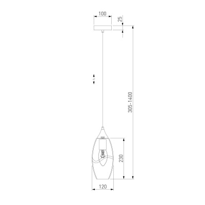 Подвесной светильник Eurosvet Lotus 50222/1 зеленый