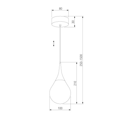 Подвесной светодиодный светильник Eurosvet Adour 50256/1 LED золото