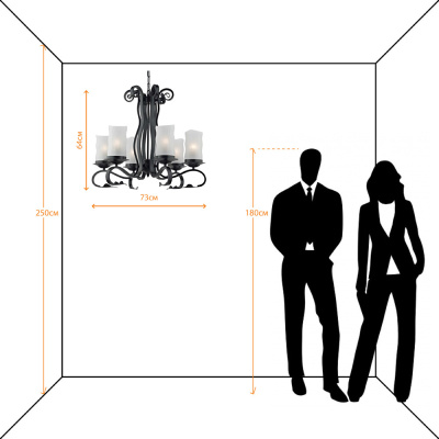 Люстра Arte Lamp SCROLL