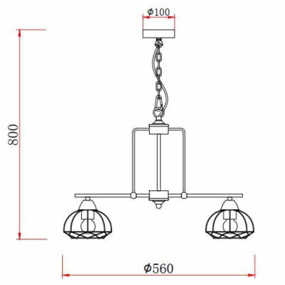 Подвесная люстра Rivoli Gekuba 5064-205 Б0047372