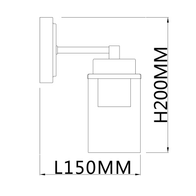 Escada 2118/1A E14*40W Black/Brass