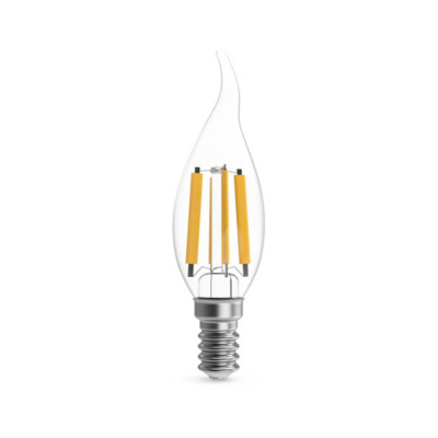 104801213 Лампа Gauss Filament Свеча на ветру 13W 1150lm 4100К Е14 LED 1/10/50