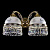Бра Artglass Karat II. Brass Antique CE