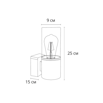 Уличный настенный светильник Arte Lamp WAZN