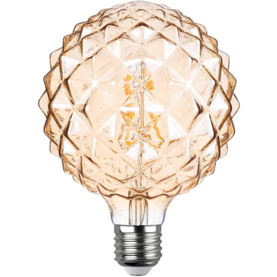 Лампа светодиодная филаментная REV VINTAGE GOLD G125 Е27 5W теплый свет груша 32449 2