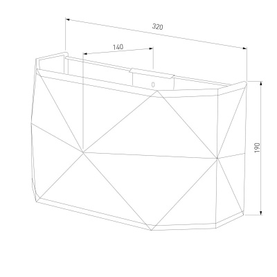 Настенный светильник TK Lighting 3317 Kantoor Graphite