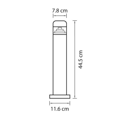 Уличный светодиодный светильник Lightstar Raggio 376905