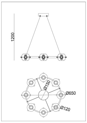 Подвесная люстра Arte lamp MARKAB
