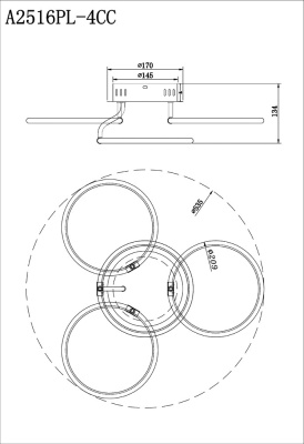 Потолочная люстра Arte Lamp PRESTO