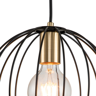 Escada 10176/1A E27*60W Black/Brass