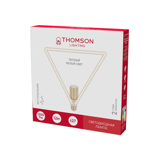 Лампа светодиодная филаментная Thomson E27 12W 2700K трубчатая матовая TH-B2400
