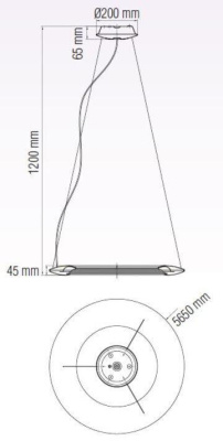 Подвесной светодиодный светильник Horoz Concept-41 хром 019-010-0041 HRZ00002222