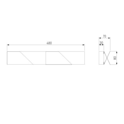 Настенный светодиодный светильник Elektrostandard Snip 40116/Led белый a058286