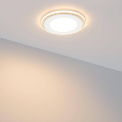 Встраиваемый светодиодный светильник Arlight LT-R200WH 16W Warm White 120deg 016574